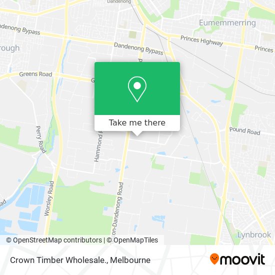 Crown Timber Wholesale. map