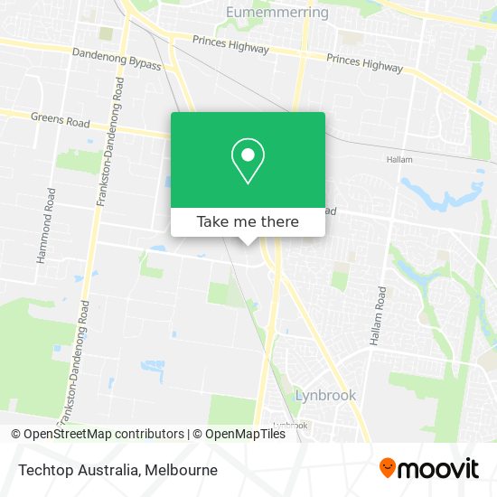 Mapa Techtop Australia