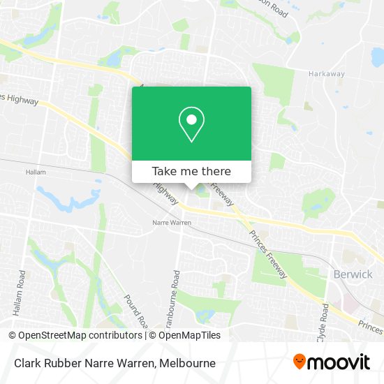 Mapa Clark Rubber Narre Warren