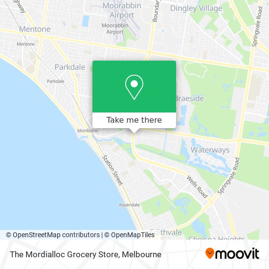 The Mordialloc Grocery Store map