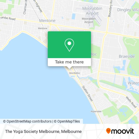 The Yoga Society Melbourne map