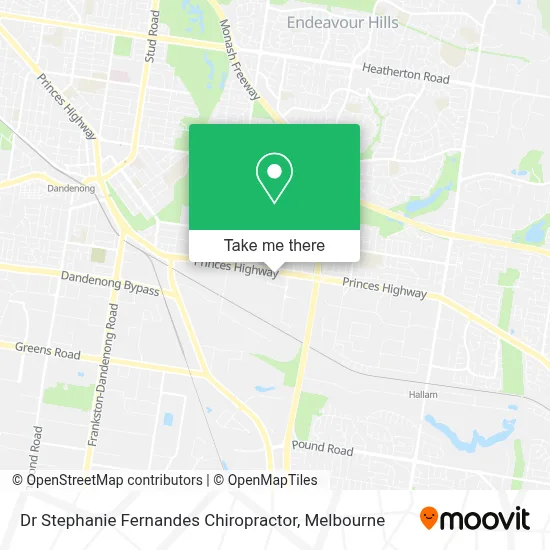 Mapa Dr Stephanie Fernandes Chiropractor