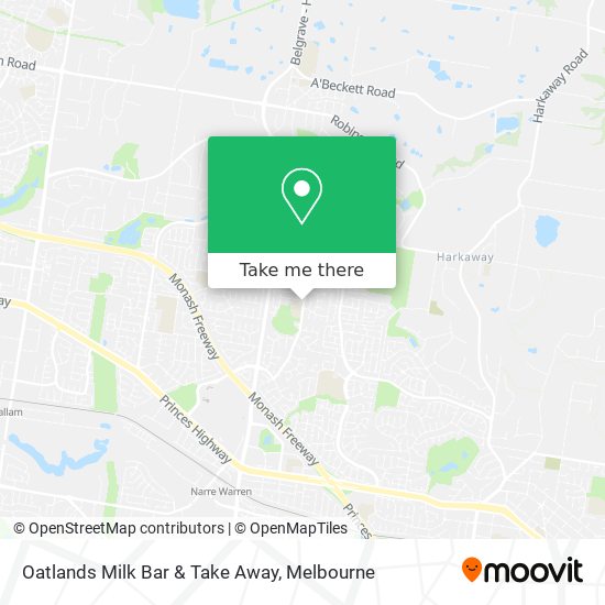 Mapa Oatlands Milk Bar & Take Away