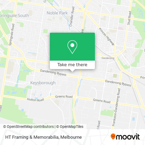 HT Framing & Memorabilia map