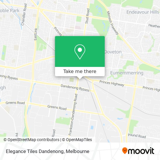Elegance Tiles Dandenong map