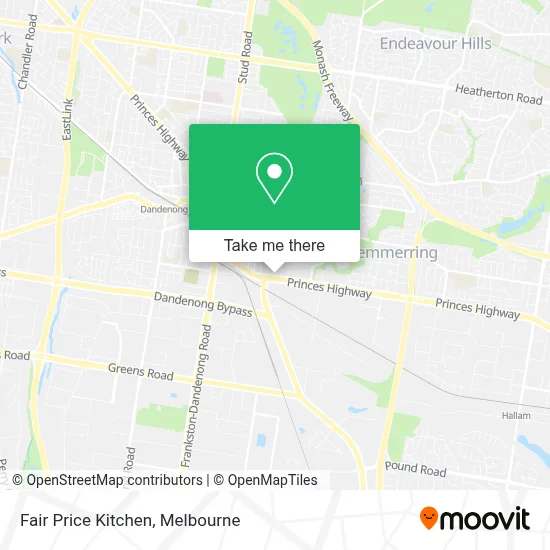 Mapa Fair Price Kitchen