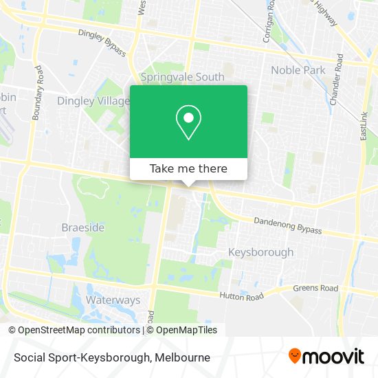 Social Sport-Keysborough map