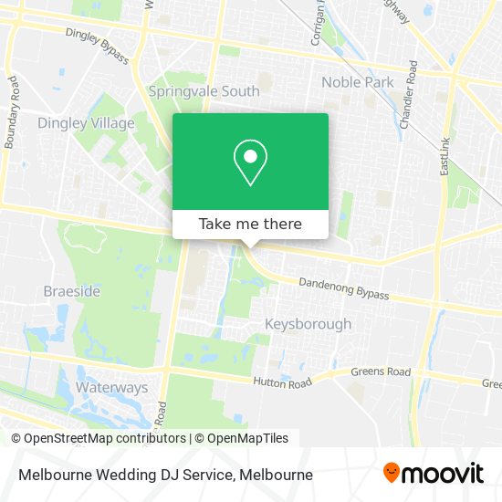 Melbourne Wedding DJ Service map