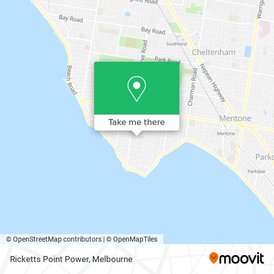 Ricketts Point Power map