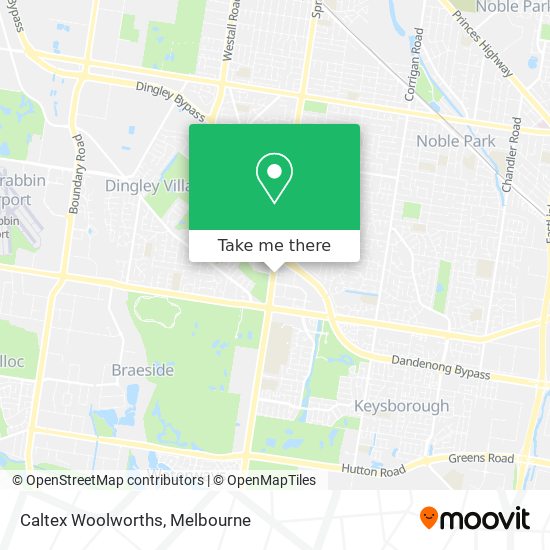 Caltex Woolworths map