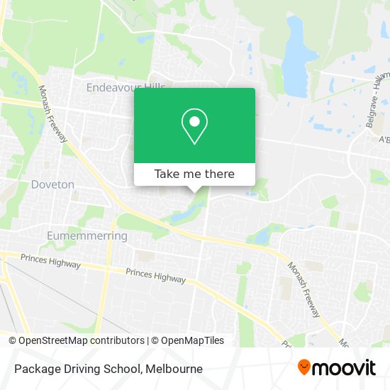 Package Driving School map