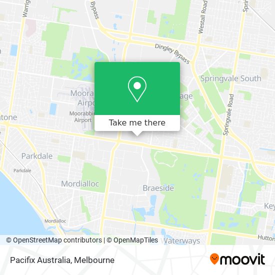 Mapa Pacifix Australia