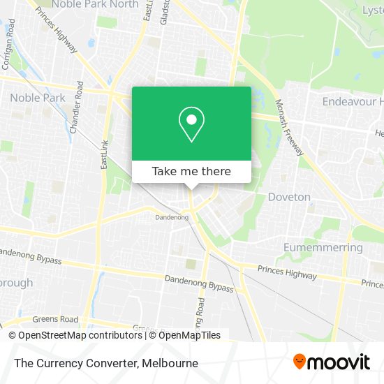 The Currency Converter map