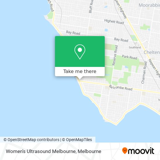 Women's Ultrasound Melbourne map