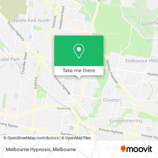 Melbourne Hypnosis map