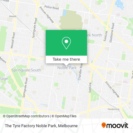 The Tyre Factory Noble Park map