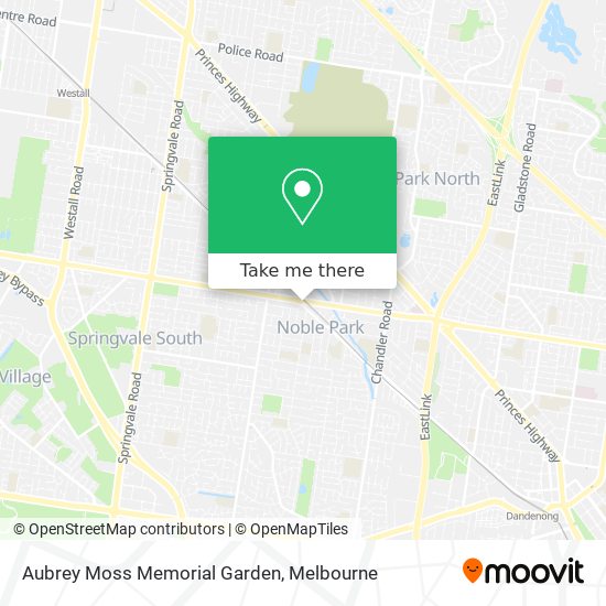 Aubrey Moss Memorial Garden map