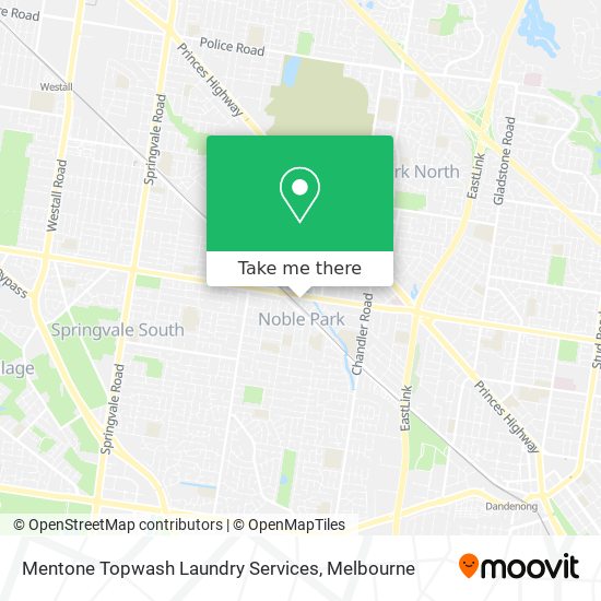 Mapa Mentone Topwash Laundry Services