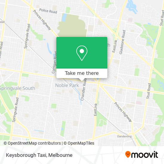 Mapa Keysborough Taxi