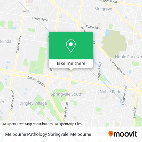 Melbourne Pathology Springvale map