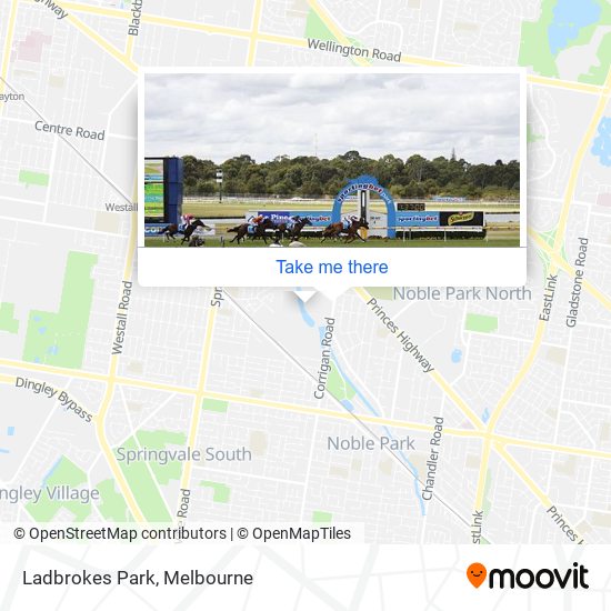 Ladbrokes Park map