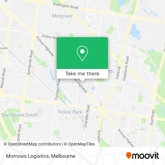 Morrows Logistics map