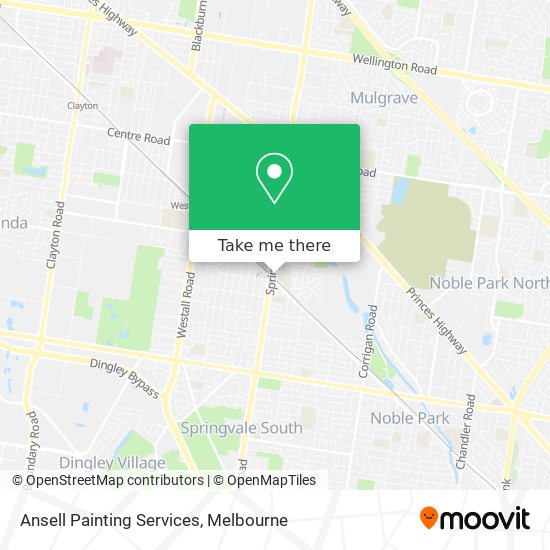 Ansell Painting Services map