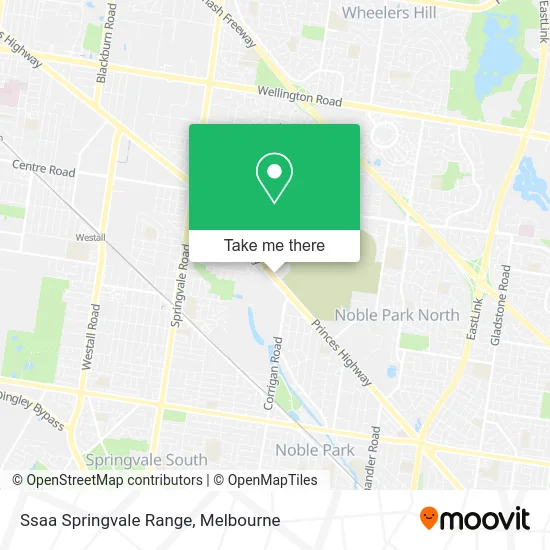 Mapa Ssaa Springvale Range