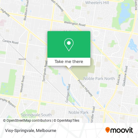 Visy-Springvale map