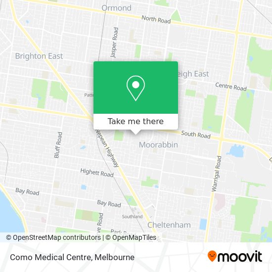 Como Medical Centre map