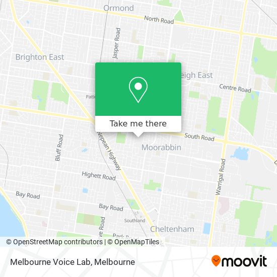 Melbourne Voice Lab map