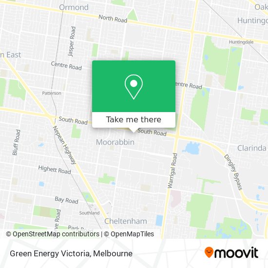 Mapa Green Energy Victoria