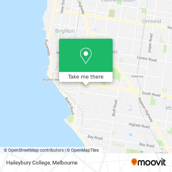 Mapa Haileybury College