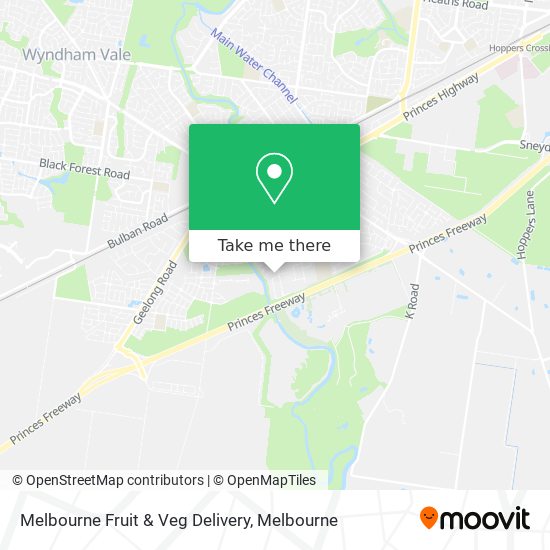 Melbourne Fruit & Veg Delivery map