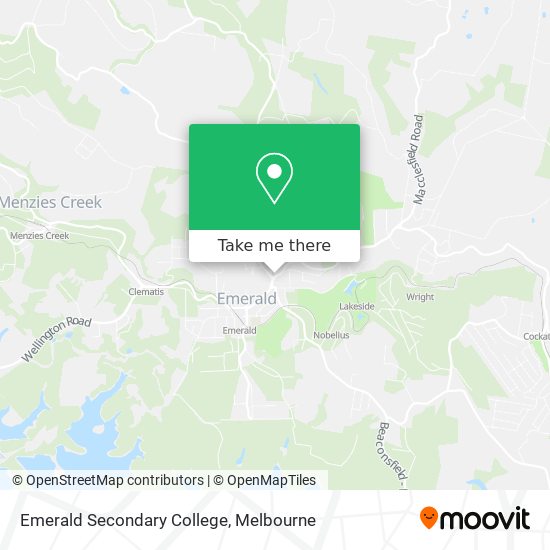 Emerald Secondary College map