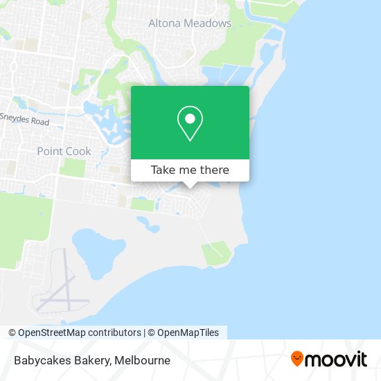 Babycakes Bakery map
