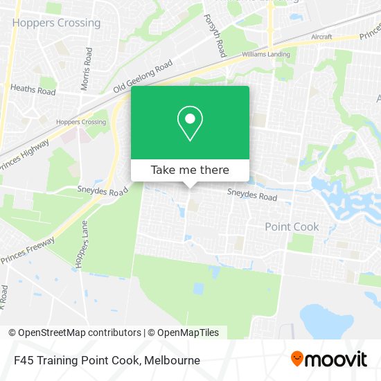 F45 Training Point Cook map