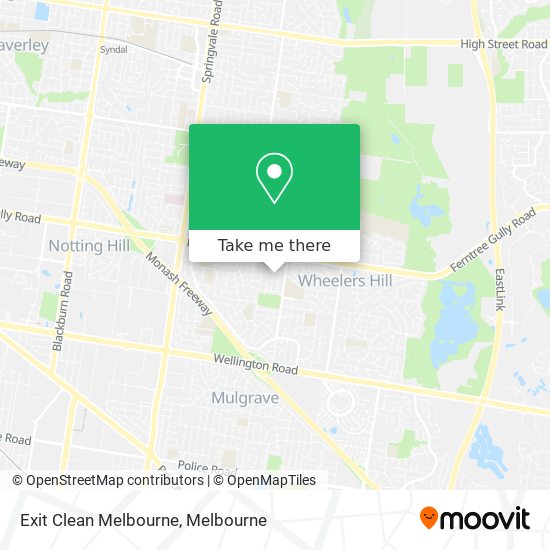 Exit Clean Melbourne map