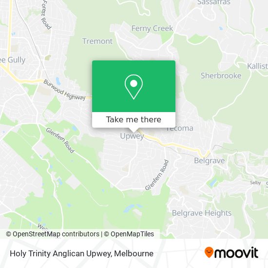 Holy Trinity Anglican Upwey map