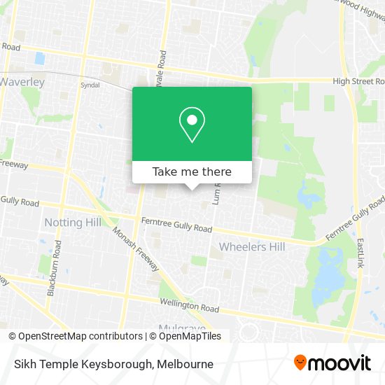 Sikh Temple Keysborough map