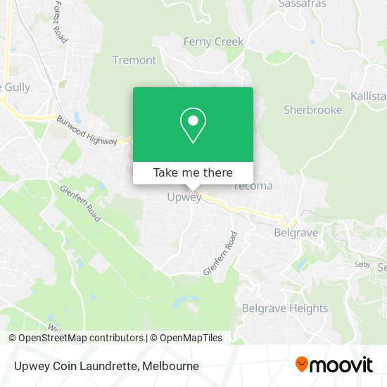 Upwey Coin Laundrette map