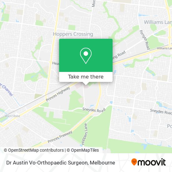 Dr Austin Vo-Orthopaedic Surgeon map