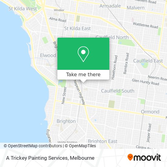 A Trickey Painting Services map