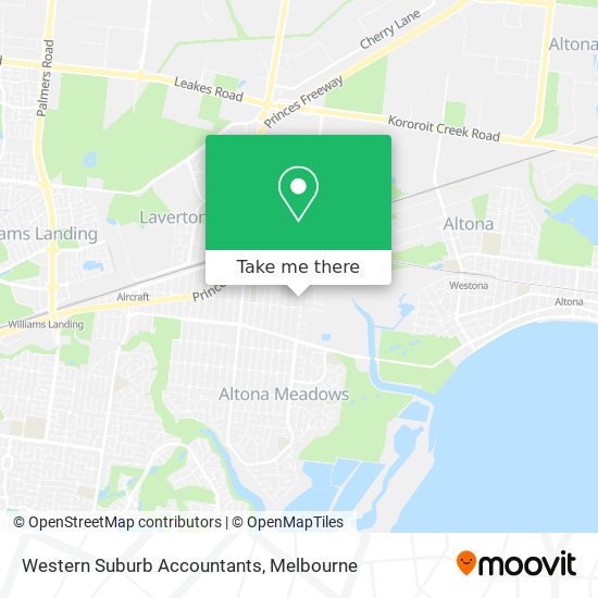 Mapa Western Suburb Accountants