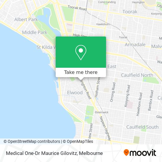 Medical One-Dr Maurice Gilovitz map