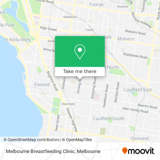 Melbourne Breastfeeding Clinic map