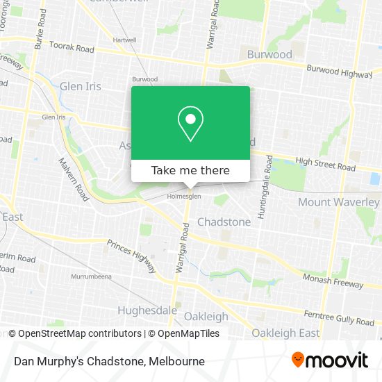 Dan Murphy's Chadstone map