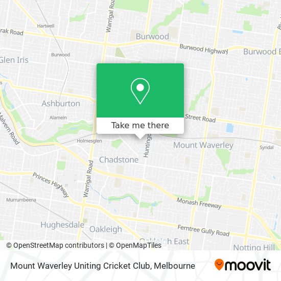 Mount Waverley Uniting Cricket Club map