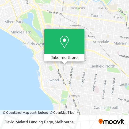 David Melatti Landing Page map