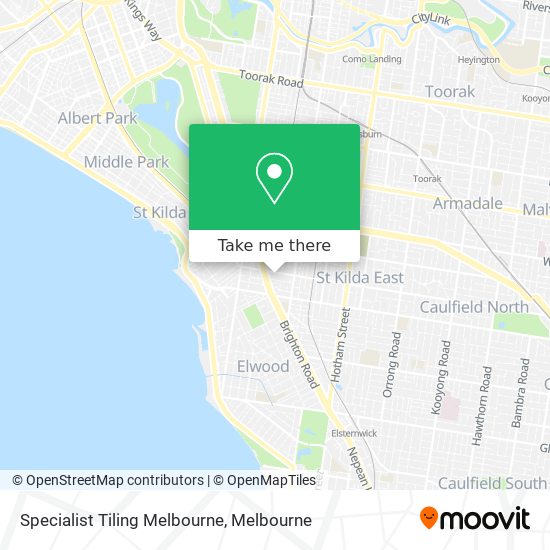 Mapa Specialist Tiling Melbourne